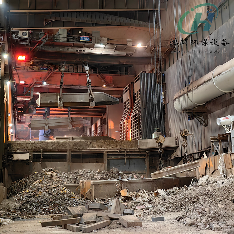 河北鋼鐵廠十臺(tái)霧炮機(jī)降塵案例現(xiàn)場